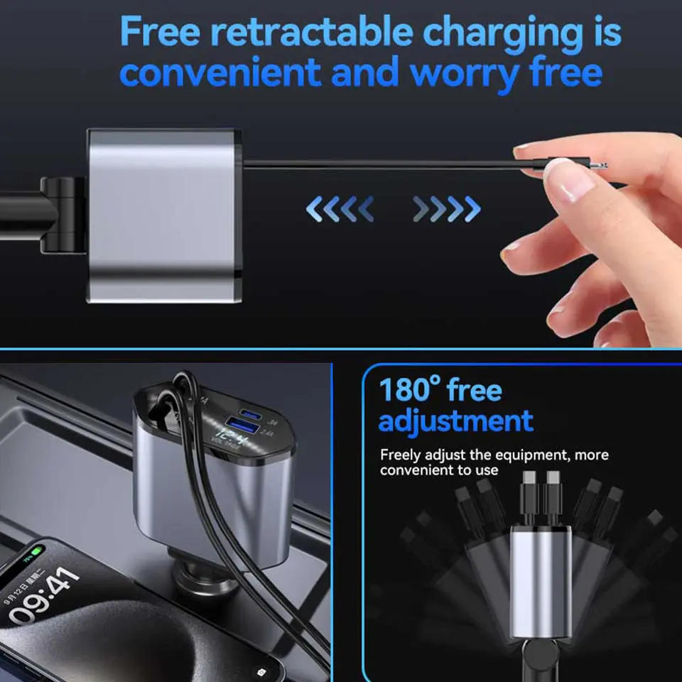 4-in-1 Fast Charging Cable progadgets.pk