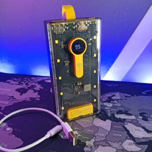 PX-2000 Transparent Power Bank 20000mAh – 120W Super Fast Charging, Triple Output