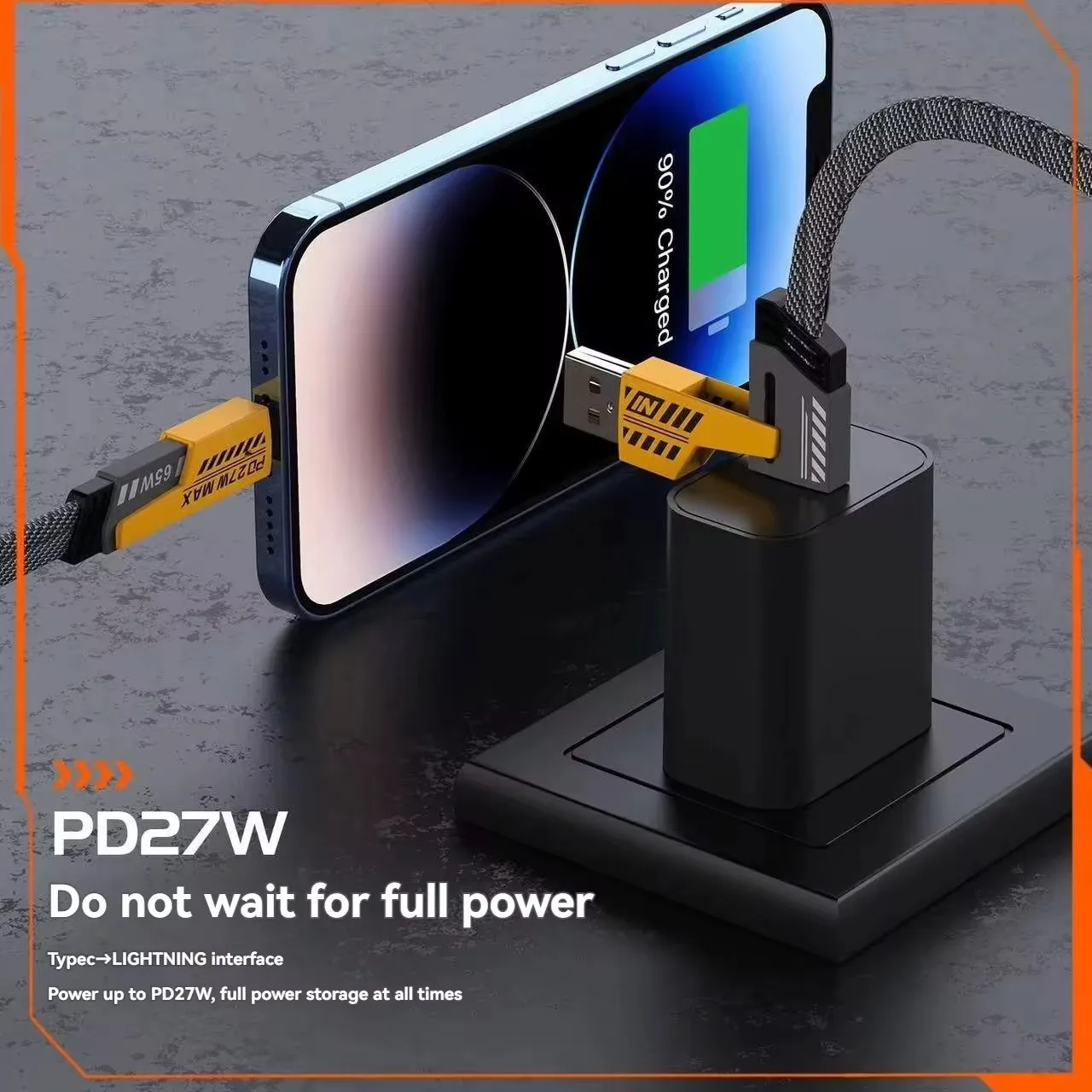 4-in-1 Fast Charging Cable (Pack of 2) - Image 4